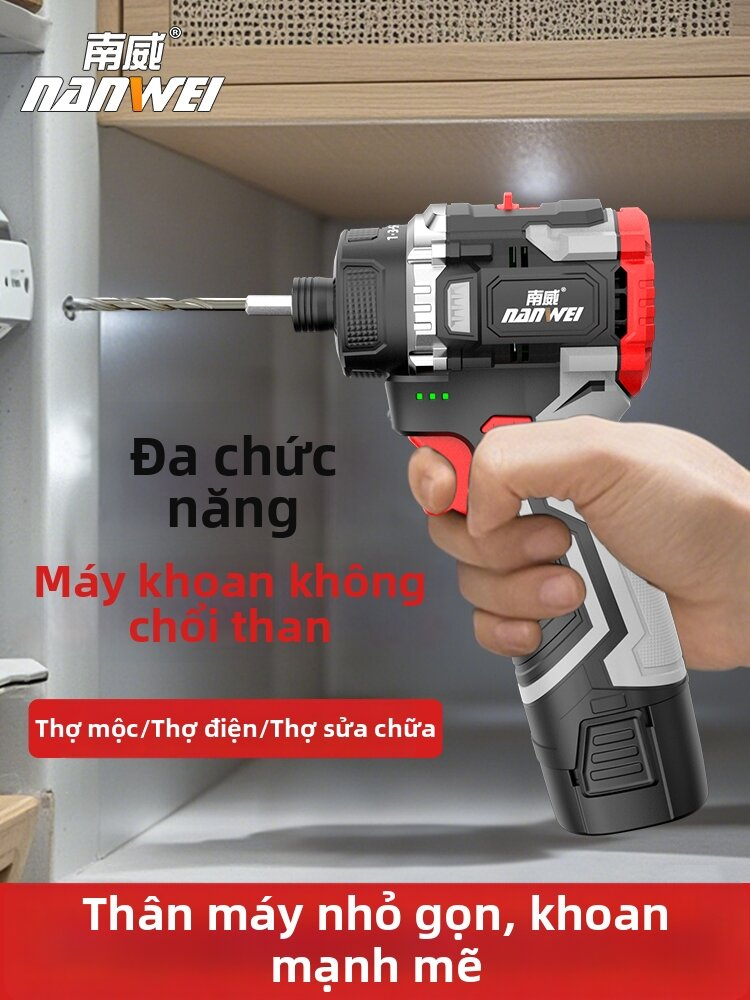 Máy bắt vít Nanwei không chổi than: Review lực siết thực tế