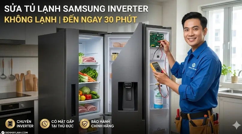 Sửa Tủ Lạnh Samsung Inverter Không Lạnh Tại Thủ Đức