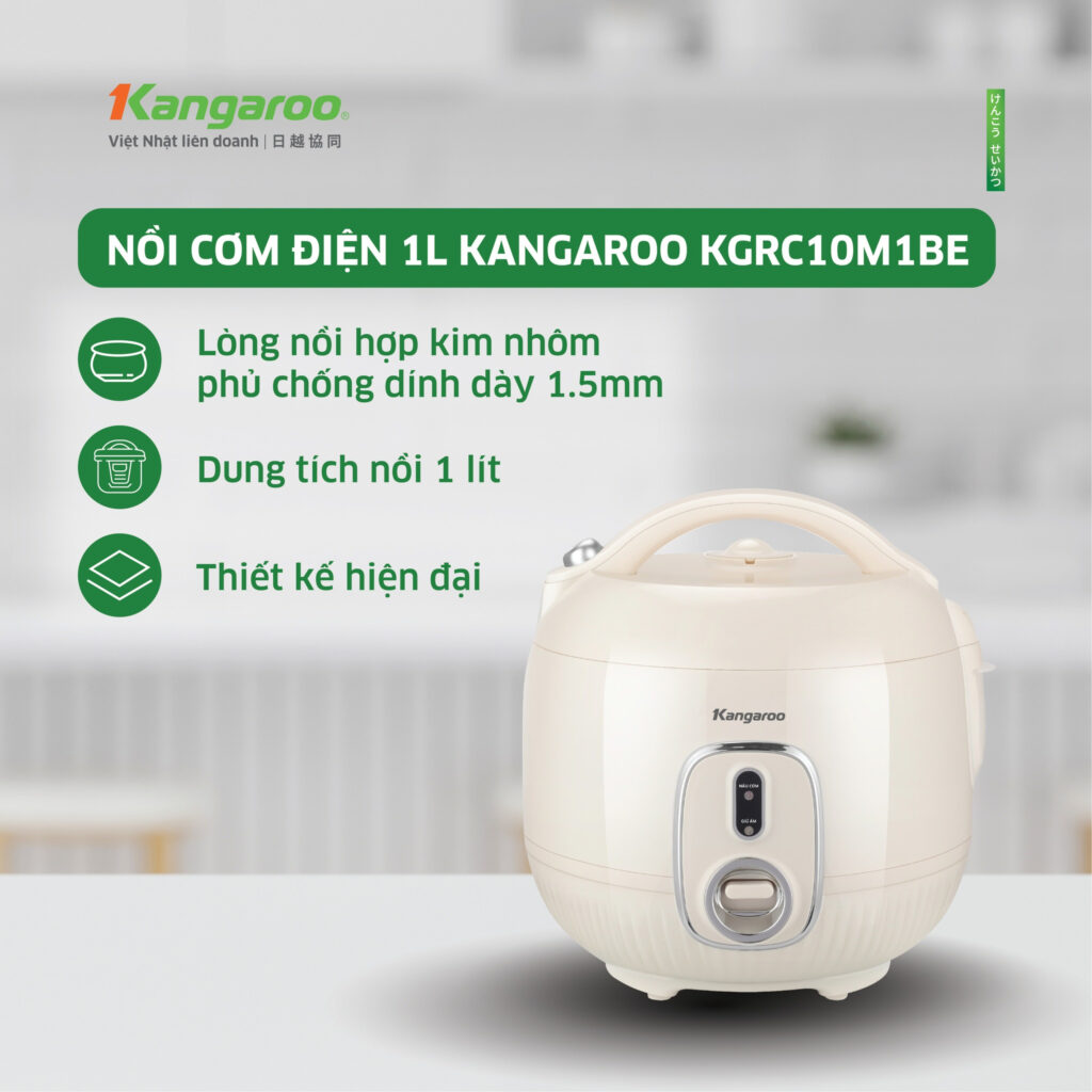Nồi Cơm Điện Kangaroo KGRC10M1BE 1L (400W) - Giá Tốt Chính Hãng