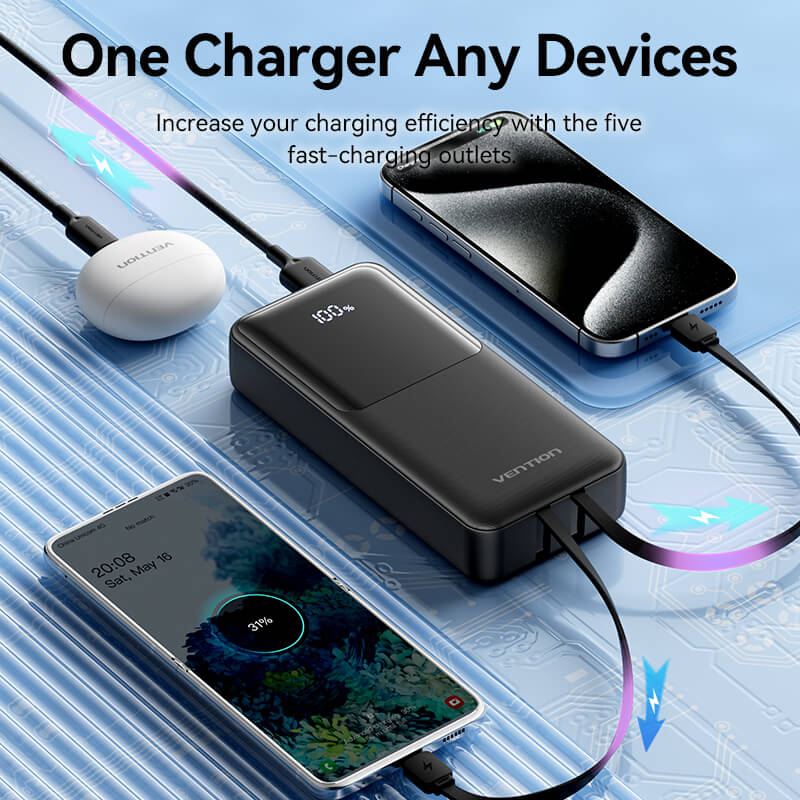 Có Nên Mua Sạc Dự Phòng Vention 20000mAh 22.5W Giá Tầm Trung?