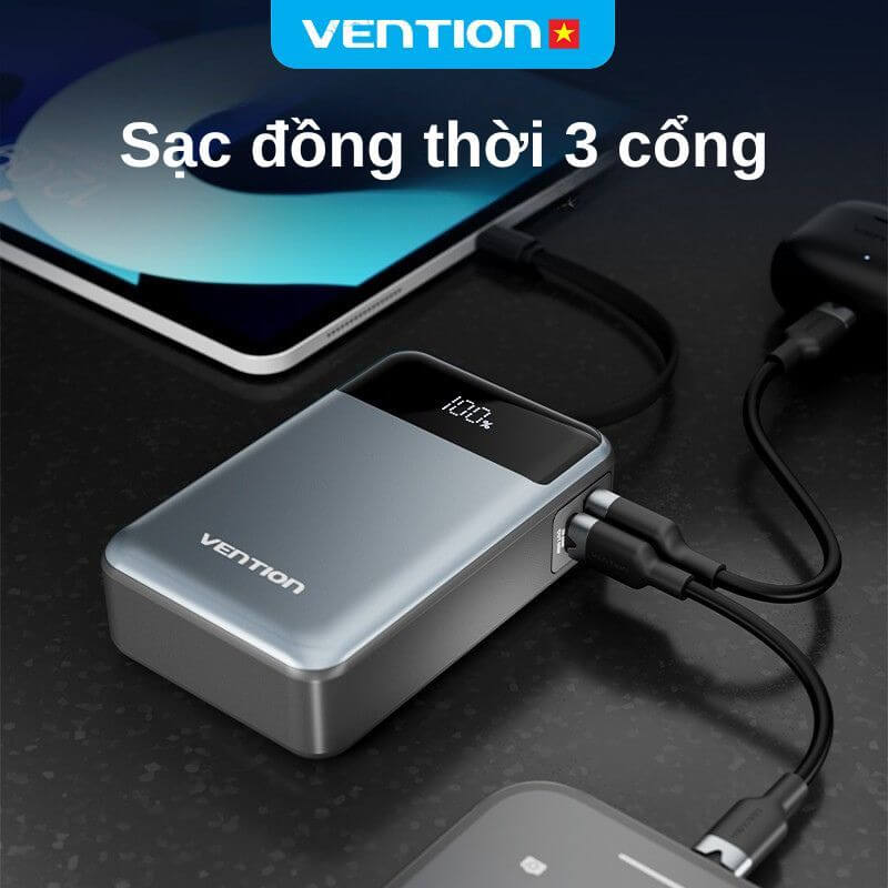 Đánh Giá Sạc Dự Phòng Vention 65W 20000mAh Chi Tiết Nhất