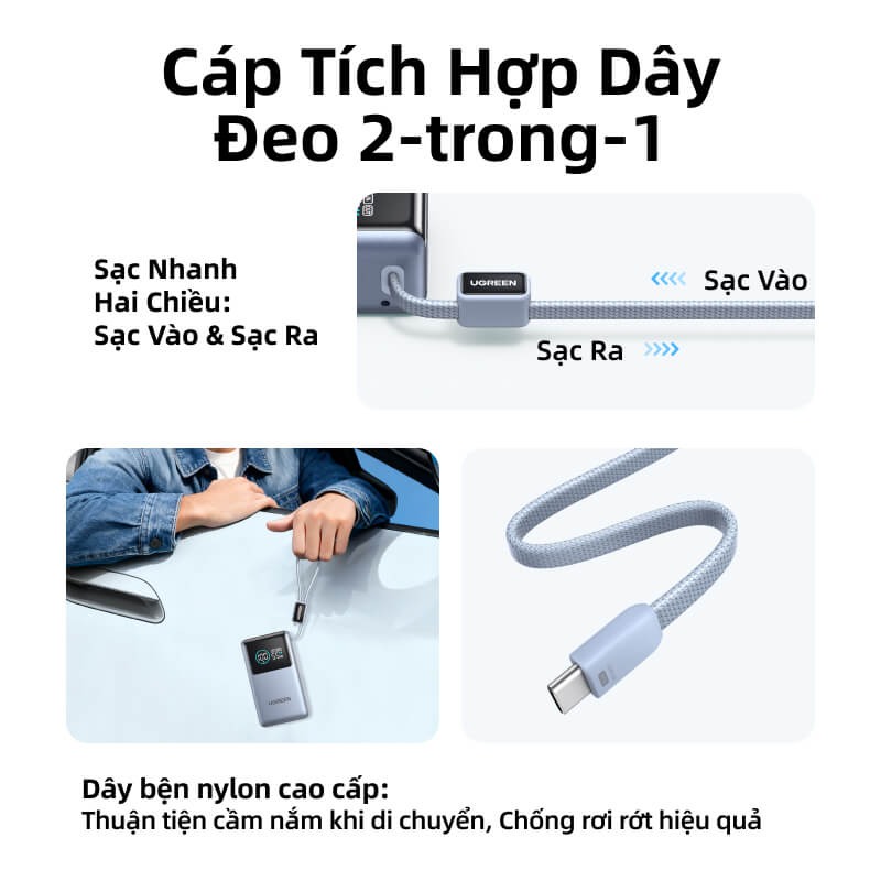 Review Sạc Dự Phòng Ugreen 55w 10000mAh: Đỉnh Cao SFC 2.0