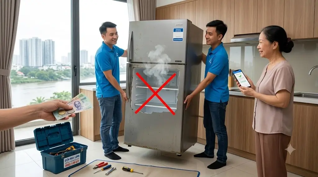 Dịch vụ thu mua tủ lạnh hư tại Thủ Đức tận nhà uy tín
