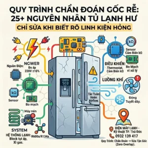 Cách Kiểm Tra Tủ Lạnh Tại Nhà: 30+ Bước Chẩn Đoán Lỗi Trước Khi Gọi Thợ